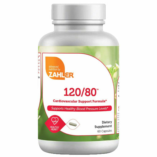 Advanced Nutrition by Zahler 120/80 Blood Pressure, 60 capsules, front of bottle