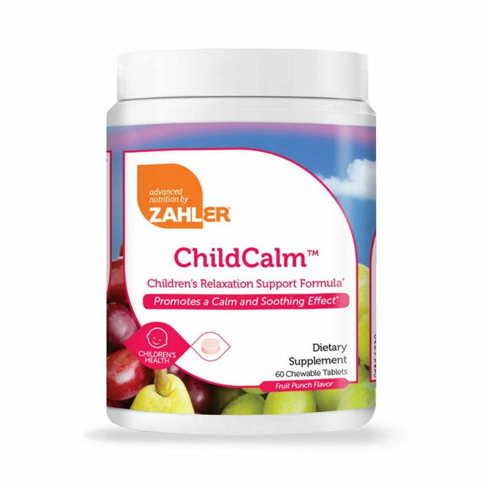 Advanced Nutrition by Zahler ChildCalm, 60 chewable tablets, front of jar