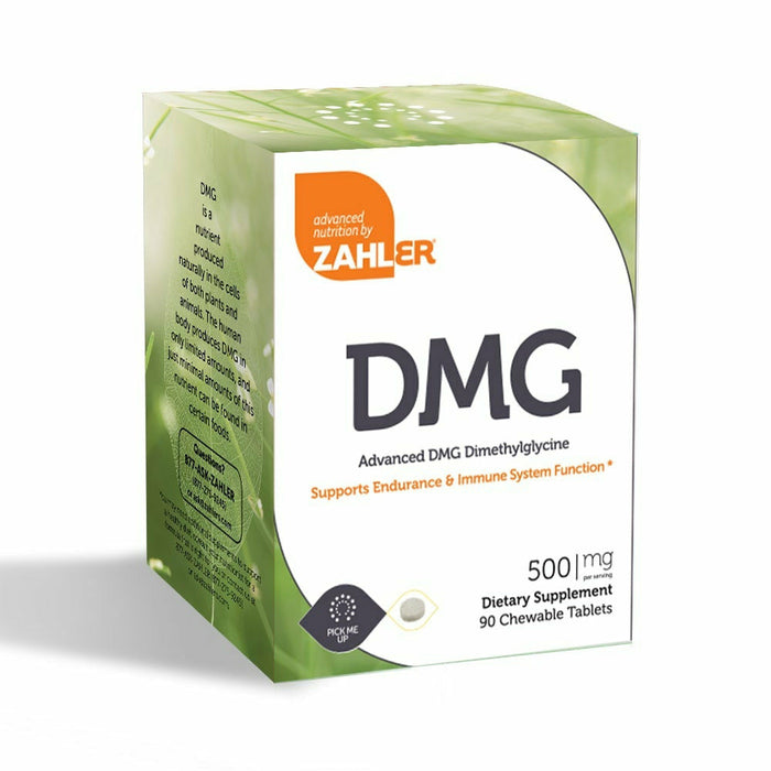 Advanced Nutrition by Zahler DMG 500 mg, 90 chewable tablets, front of box