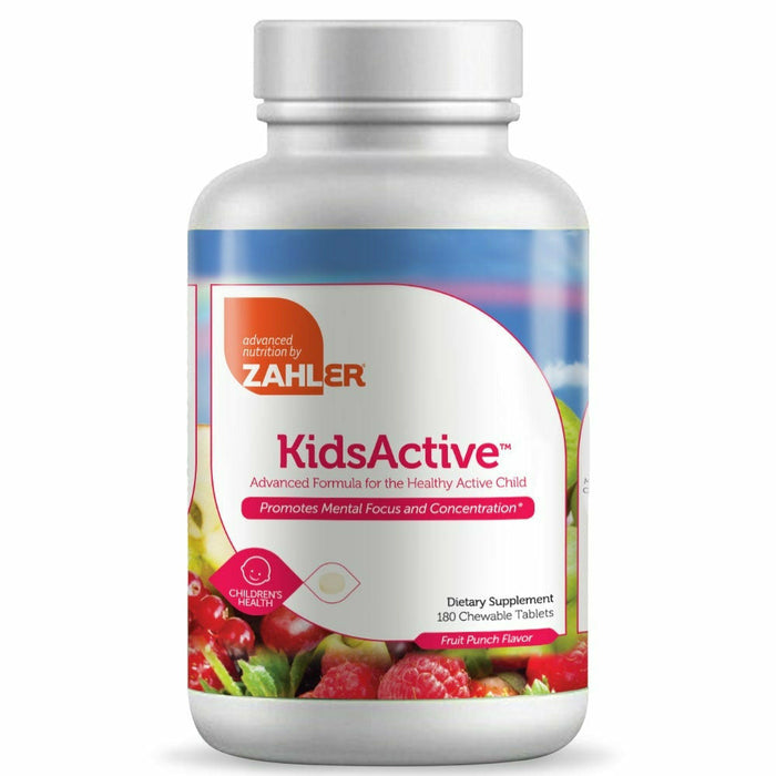 Advanced Nutrition by Zahler KidsActive, 180 chewable tablets, front of bottle