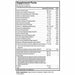 Advanced Nutrition by Zahler Multivitamin Brainfood 60 capsules supplement facts label