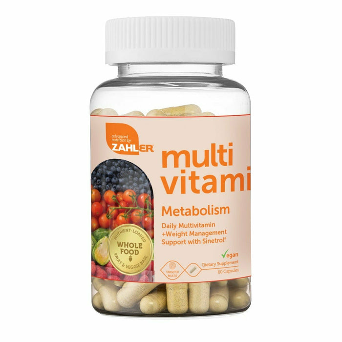 Advanced Nutrition by Zahler Multivitamin Metabolism, 60 capsules, front of bottle