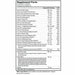 Advanced Nutrition by Zahler Multivitamin Metabolism 60 capsules supplement facts label