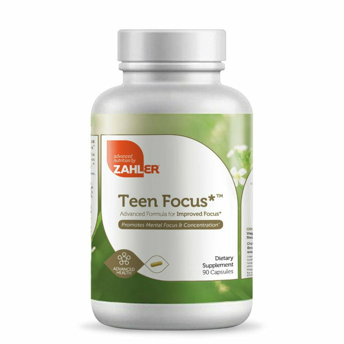 Advanced Nutrition by Zahler Teen Focus, 90 capsules, front of bottle