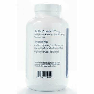 Allergy Research Group Healthy Prostate & Ovary 180 vegetable capsules suggested use label