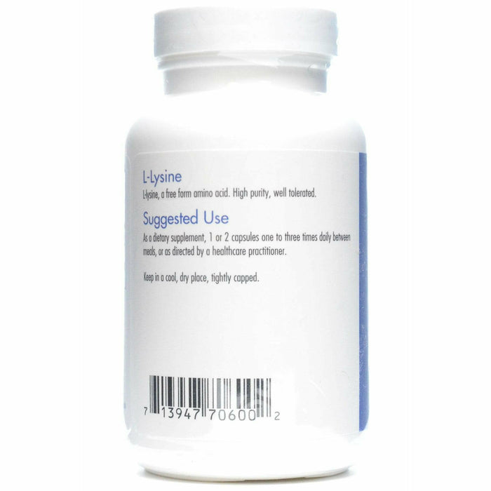 Allergy Research Group L-Lysine 500 mg 100 capsules suggested use label