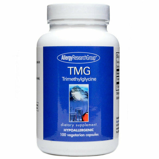 Allergy Research Group TMG (TriMethylglycine) 750 mg, 100 capsules, front of bottle