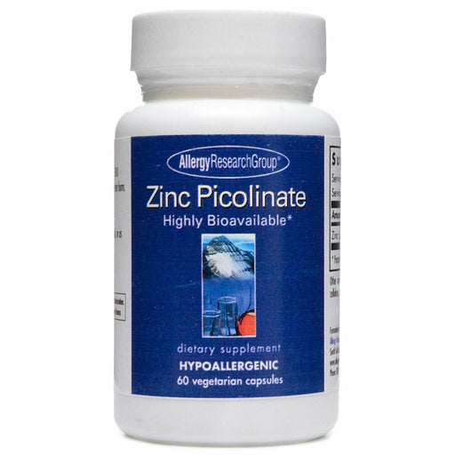 Allergy Research Group Zinc Picolinate 25 mg, 60 capsules, front of bottle