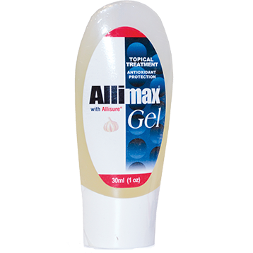 Allimax Alliderm Gel, 30 mL, front of tube