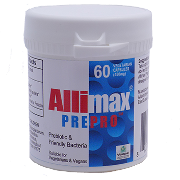 Allimax Pre-Pro, 60 veg capsules, front of container