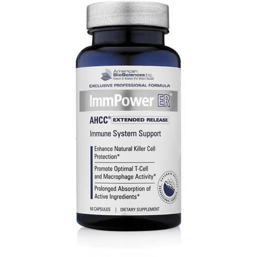 American BioSciences ImmPower ER AHCC, 60 capsules, front of bottle