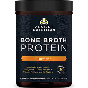 Ancient Nutrition Bone Broth Protein Turmeric, 20 servings, front of jar