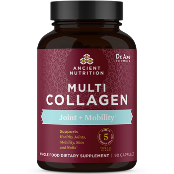 Ancient Nutrition Multi Collagen Joint + Mobility, 90 capsules, front of bottle