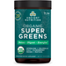 Ancient Nutrition Organic SuperGreens Powder Greens, front of jar