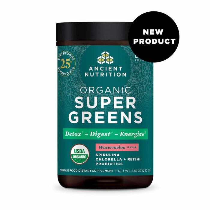 Ancient Nutrition Organic SuperGreens Powder Watermelon