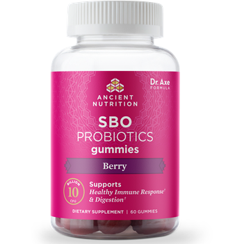 Ancient Nutrition SBO Probiotic Gummies, 60 count, front of bottle