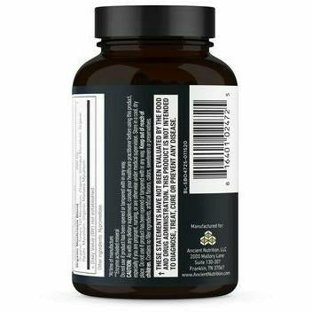 Ancient Nutrition SBO Probiotics Gut Restore 60 capsules label information panel