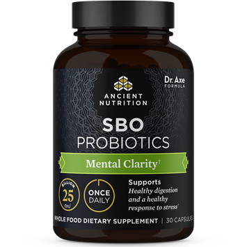 Ancient Nutrition SBO Probiotics Mental Clarity, 30 capsules, front of bottle