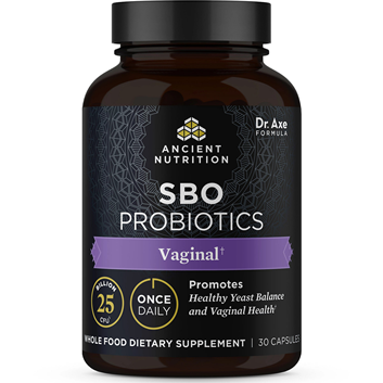 Ancient Nutrition SBO Probiotics Vaginal, 30 capsules, front of bottle