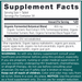 Ancient Nutrition Turmeric 800 mg 30 tablets supplement facts label 2