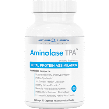 Arthur Andrew Medical Aminolase TPA, 90 capsules, front of bottle