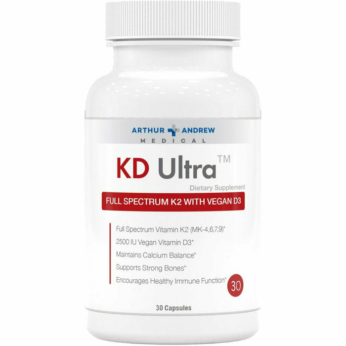 Arthur Andrew Medical KD Ultra, 30 capsules, front of bottle