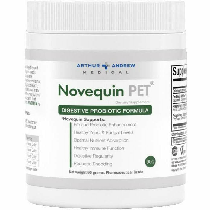 Arthur Andrew Medical Novequin PET, 90 g, front of jar