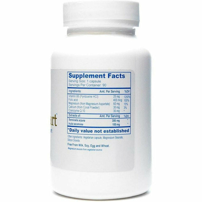 Ayush Herbs Arjuna-Heart 90 veg capsules supplement facts label