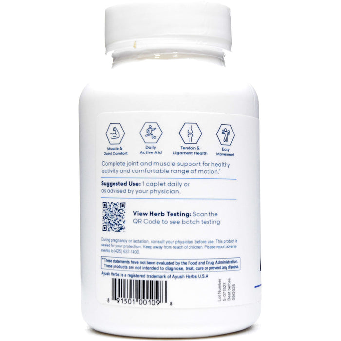 Ayush Herbs Boswelya Plus 90 veg capsules back label