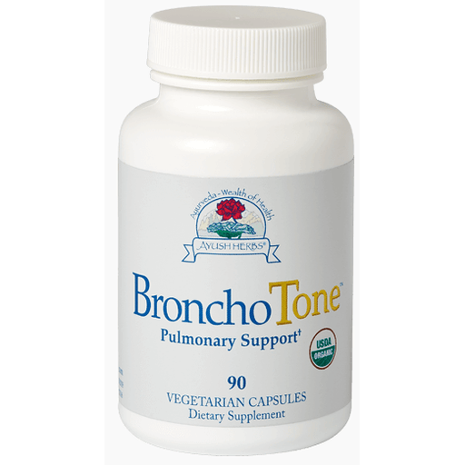 Ayush Herbs Bronchotone, 90 veg capsules, front of bottle