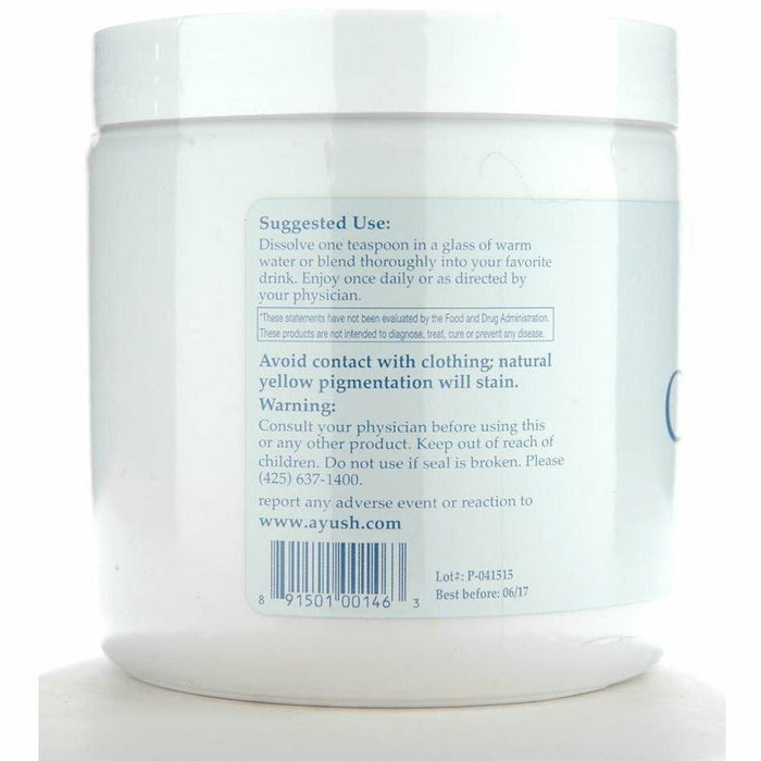 Ayush Herbs CoCurcumin Drink Mix 5 oz suggested use label