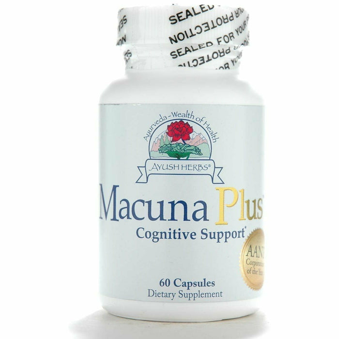 Ayush Herbs Macuna Plus, 60 veg capsules, front of bottle