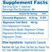 Ayush Herbs SupraMag 90 veg capsules supplement facts label