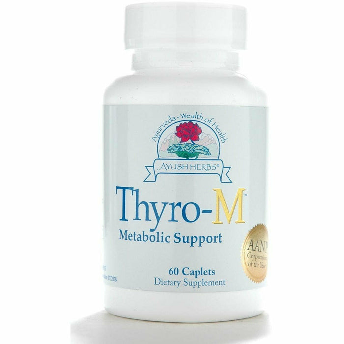 Ayush Herbs Thyro-M, 60 caplets, front of bottle