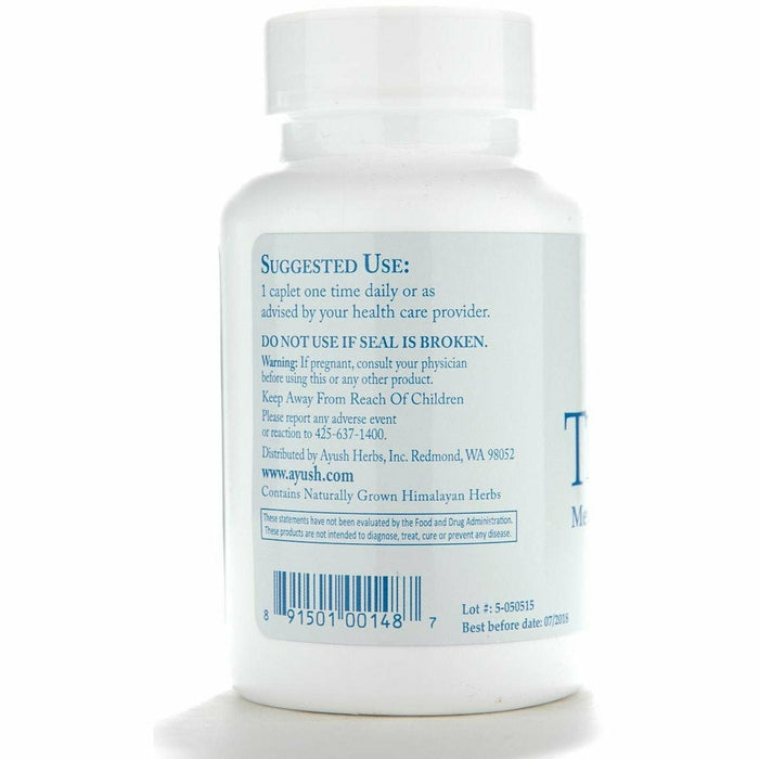 Ayush Herbs Thyro-M 60 caplets suggested use label