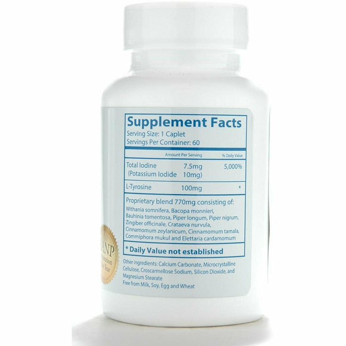 Ayush Herbs Thyro-M 60 caplets supplement facts label