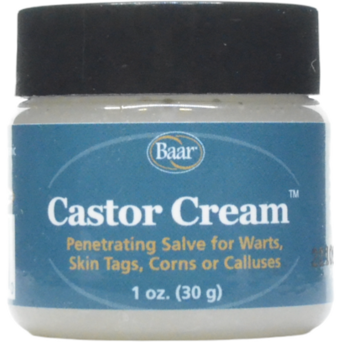 Baar Castor Cream, 1 oz, front of jar