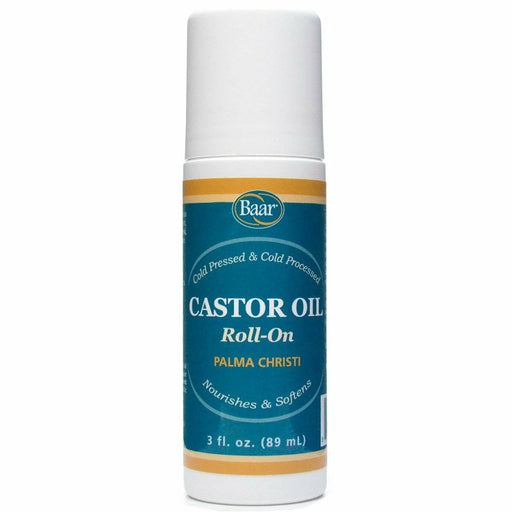 Baar Castor Oil Roll-On, 3 fl oz, front of roll-on bottle