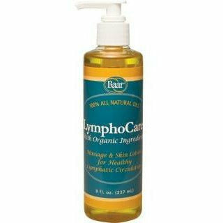 Baar LymphoCare Massage Oil, 8 fl oz, front of pump bottle