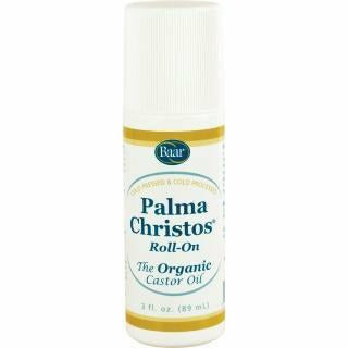 Baar Palma Christos Organic Castor Oil Roll-On, 3 fl oz, front of roll-on bottle