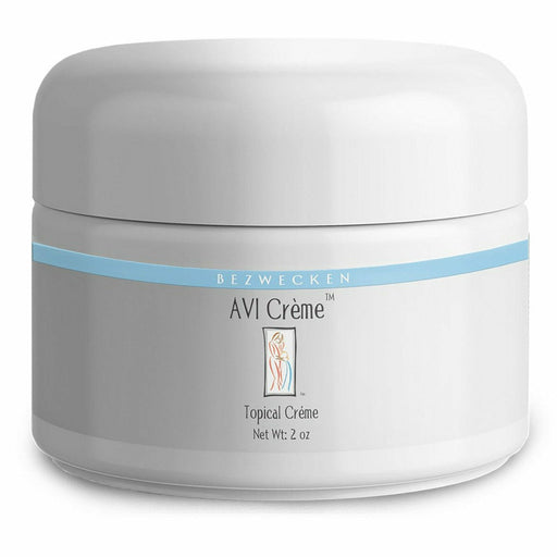 Bezwecken Avi Topical Creme, 2 oz, front of jar