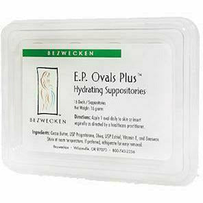 Bezwecken EP Ovals Plus, 16 suppositories, front of package