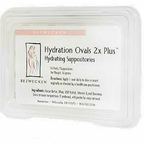Bezwecken Hydration Ovals 2X Plus, 16 suppositories, front of package
