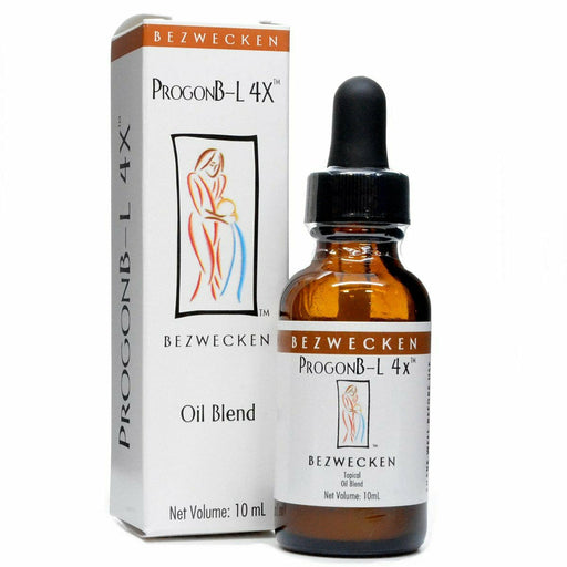 Bezwecken Progonb-L 4X, 10 mL, front of dropper bottle and box