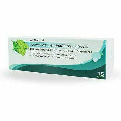 Bezwecken ReNewed Vaginal Suppositories, 15 count, front of box