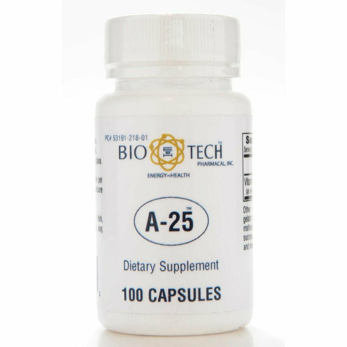 Bio-Tech A-25, 100 capsules, front of bottle