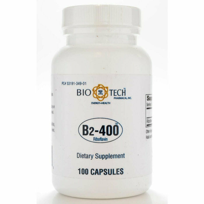 Bio-Tech B2-400, 100 capsules, front of bottle