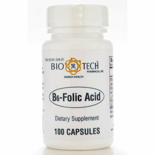 Bio-Tech B6-Folic Acid, 100 capsules, front of bottle