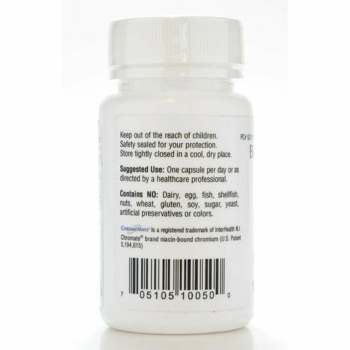 Bio-Tech CrM 200 mcg 100 capsules label information panel