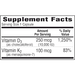 Bio-Tech D3-K2 120 vegetable capsules supplement facts label 2